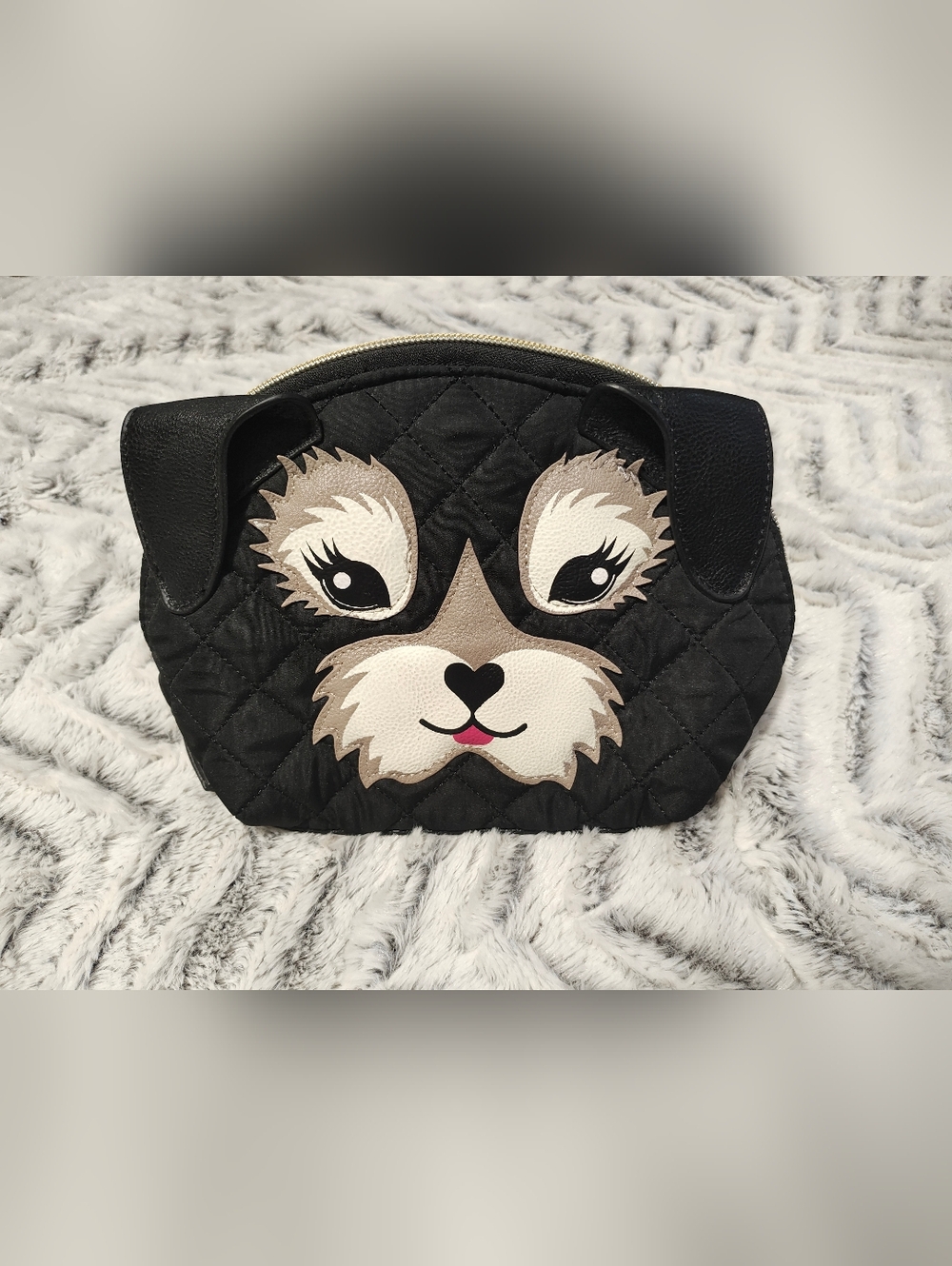 Black Quilted PUP bag!